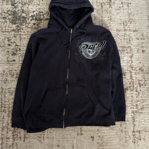 Black Zip-Up Hoodie
